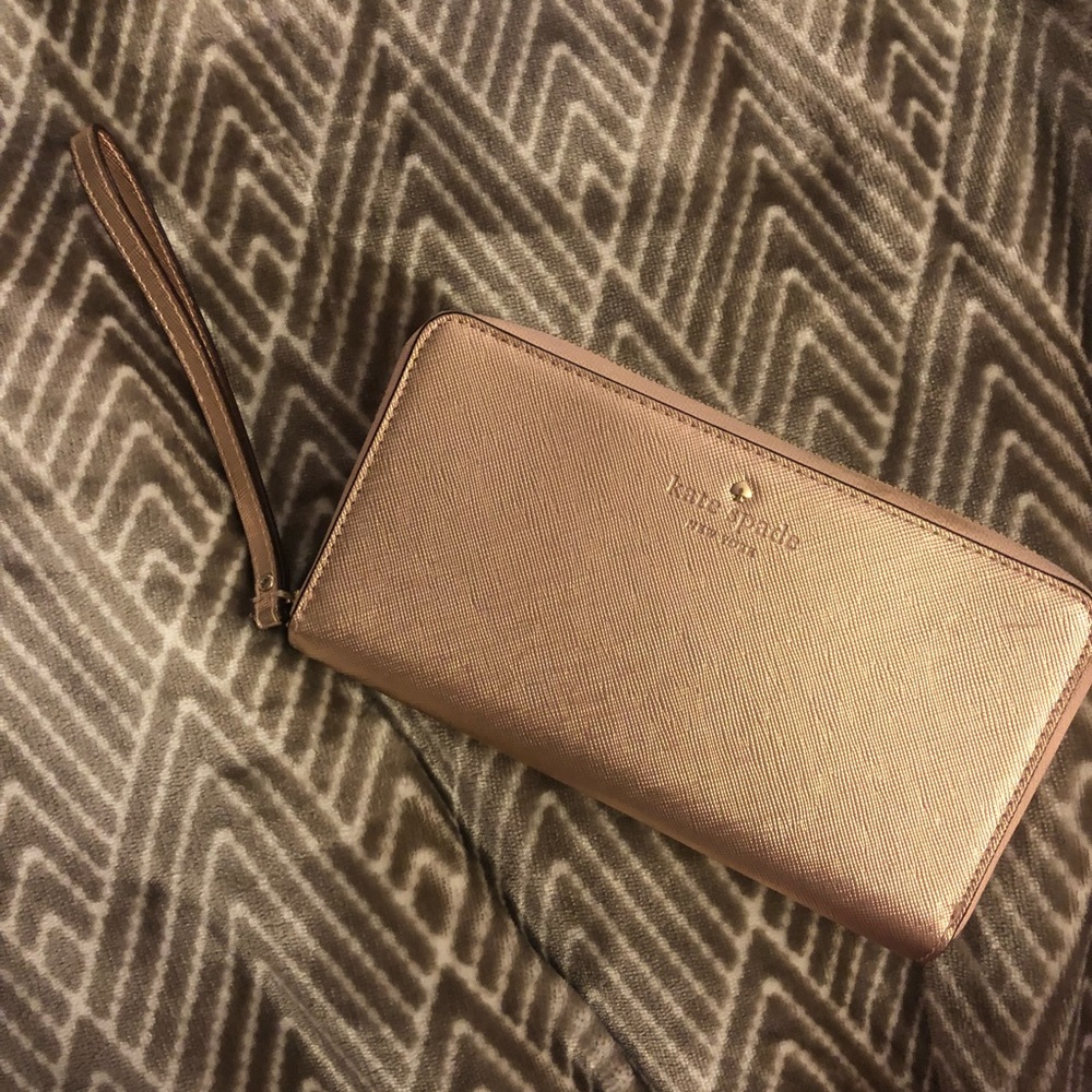 Kate Spade Rose Gold Wristlet